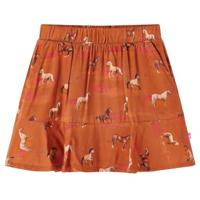 Kinderrokje 128 cognackleurig, kinderkleding, rok meisje, rokje meisje, kinderkled, meisjeskleding, meisjes rok, kleren meisjes, hippe kinderkleding