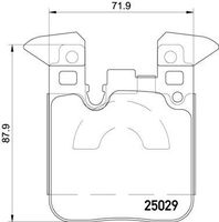 Remblokkenset, schijfrem BREMBO XTRA LINE P06087X - thumbnail