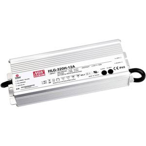 Mean Well HLG-320H-15A LED-driver, LED-transformator Constante spanning, Constante stroomsterkte 285 W 19 A 15 V/DC PFC-schakeling, Overbelastingsbescherming,