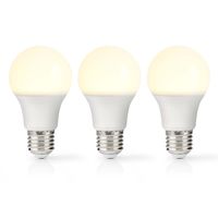 Nedis LED-Lamp E27 | A60 | 4.9 W | 470 lm | 2700 K | 3 stuks | 1 stuks - LBE27A601P3 LBE27A601P3 - thumbnail