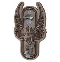 Harley-Davidson Winged Bar & Shield Magnetische Flessenopener - thumbnail