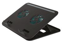 Trust Cyclone | Laptop Cooling Stand | 2 Ventilatoren | USB-voeding | Aanpasbare kantelen | max 16 inch - thumbnail