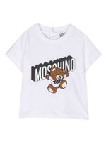 Moschino Kids t-shirt à logo Teddy Bear - Blanc - thumbnail