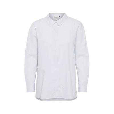 Denim Hunter blouse met biologisch katoen striped light blue Denim Hunter blouse met biologisch katoen striped light blue