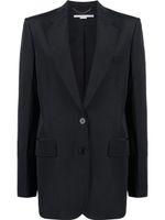 Stella McCartney blazer boutonné à revers crantés - Noir