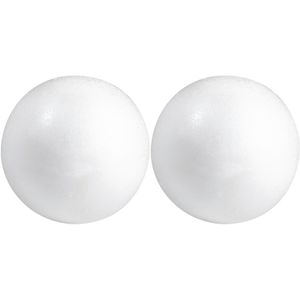 2x Beschilderbare piepschuim ballen/bollen 3 cm