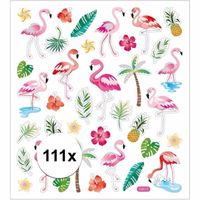 Tropische vogels en deco stickers 111 stuks