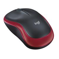 Logitech M185 Draadloze Muis, 2,4 GHz met USB-Mini-Ontvanger, Batterijduur van 12 Maanden, 1000 DPI Optische tracking, Tweehandig, Compatibel met PC, Mac, Laptop - Rood