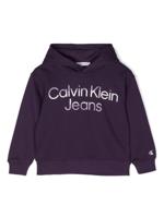 Calvin Klein Kids Hoodie met logoprint - Paars