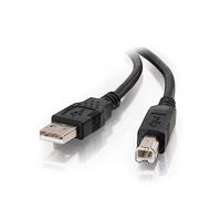C2G 1M USB-printerkabel, USB 2.0 A naar B-kabel. Compatibel met printers en scanners van HP, Epson, Brother, Samsung, Cannon en alle andere USB A/B-apparaten, Zwart