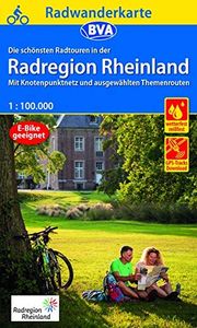 Fietsknooppuntenkaart ADFC Radwanderkarte RadRegion Rheinland | BVA Bi