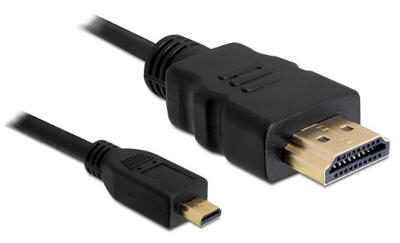 DeLOCK 82661 HDMI kabel 1 m HDMI Type A (Standaard) HDMI Type D (Micro) Zwart DeLOCK 82661 HDMI kabel 1 m HDMI Type A (Standaard) HDMI Type D (Micro) Zwart