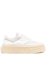 MM6 Maison Margiela baskets en cuir à semelle plateforme - Blanc