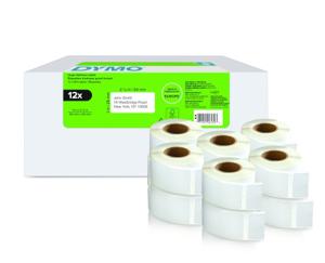 DYMO Rol met etiketten 25 x 54 mm Wit 6000 stuk(s) Permanent hechtend 2177563 Verzendetiketten