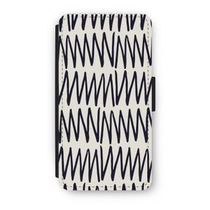 Marrakech Zigzag: iPhone XS Flip Hoesje