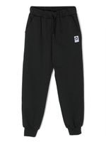 Mini Rodini pantalon de jogging à patch logo - Noir