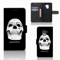 Telefoonhoesje met Naam Samsung Galaxy A8 2018 Skull Eyes