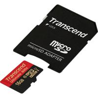 Transcend Ultimate (600x) microSDHC-kaart Industrial 16 GB Class 10, UHS-I Incl. SD-adapter - thumbnail