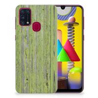 Samsung Galaxy M31 Bumper Hoesje Green Wood