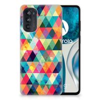 Motorola Moto G52/G82 TPU bumper Geruit - thumbnail