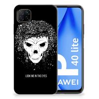 Silicone Back Case Huawei P40 Lite Skull Hair