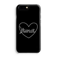 Friends heart black: Volledig Geprint iPhone 7 Plus Hoesje - thumbnail