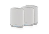 Netgear ORBI RBK763s Tri-band Mesh WiFi 6 Systeem mesh router 1x ORBI-router (RBR760) + 2x ORBI-satelliet (RBS760), Dekking tot 525 m²