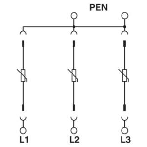 Phoenix Contact 2920450 VAL-MS 580/3+0 Overspanningsveilige afleider 1 stuk(s)