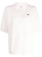 Lacoste polo en coton à logo appliqué - Blanc