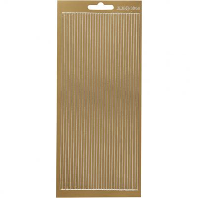 Creotime foliestickers rand 30 stuks goud 21 cm Creotime foliestickers rand 30 stuks goud 21 cm