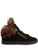 Giuseppe Zanotti baskets Nicki en daim - Noir - thumbnail