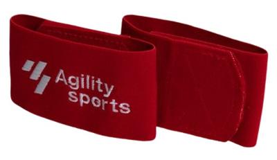 Agility Sports sokophouders rubber/spandex/nylon rood/wit