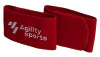 Agility Sports sokophouders rubber/spandex/nylon rood/wit