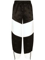 Dolce & Gabbana pantalon de jogging à logo en jacquard - Noir