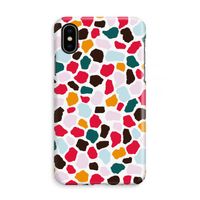 Colored Giraffe: iPhone X Volledig Geprint Hoesje - thumbnail