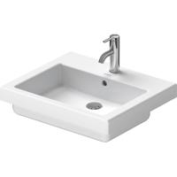 Duravit Vero inbouwwastafel 55x46.5cm met kraangat en overloop met wondergliss wit 03155500001 - thumbnail