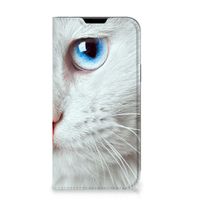 Apple iPhone 14 Plus Hoesje maken Witte Kat