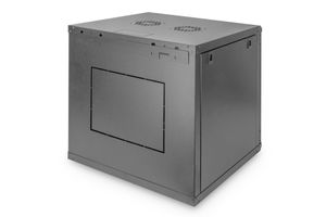 Digitus DN-19 12U-6/6-EC-SW 19inch-wandkast (b x h x d) 600 x 638 x 600 mm 12 HE Zwart, Zwart (mat), Zwart (RAL 9005)