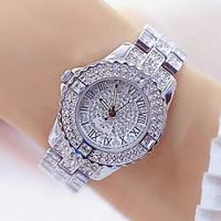 Bee zus Dames Quartz horloges Diamant Chronograaf Modieus Polshorloge WATERDICHT Decoratie Roestvrijstalen band Horloge Lightinthebox