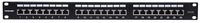 Intellinet 24-Port Cat6a Patchpanel geschirmt 1HE Kabeleinführung 90° abgewinkelt schwarz 24 poorten Patchpaneel 483 mm (19) 1 HE Zwart Ingericht - thumbnail