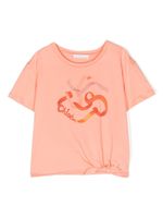 Chloé Kids t-shirt en coton à imprimé graphique - Orange - thumbnail