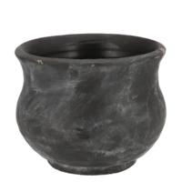 Bloempot/plantenpot - Gamla - antraciet - voor kamerplant - 22 x 22 x 19 cm