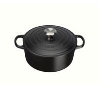 LE CREUSET - Signature - Braadpan rond 24cm 4,20l Mat Zwart - thumbnail