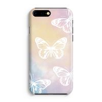 White butterfly: Volledig Geprint iPhone 7 Plus Hoesje - thumbnail