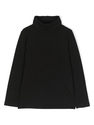 Paolo Pecora Kids T-shirt met geborduurd logo - Zwart