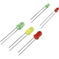 LED-assortiment groen, rood,, geel rond 3 mm, 5 mm - thumbnail