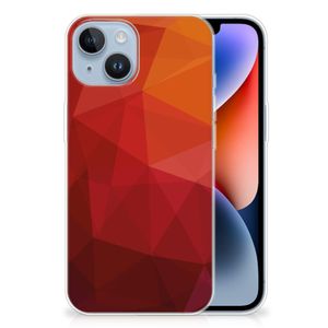 TPU Hoesje voor Apple iPhone 14 Polygon Red