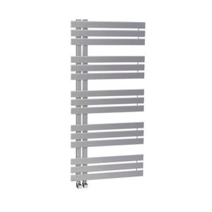 Designradiator Sapho Silvana Recht 50x123.6 cm 561W Zilver Sapho