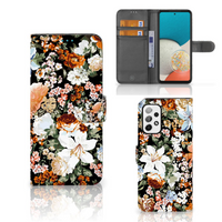 Hoesje voor Samsung Galaxy A73 5G Dark Flowers - thumbnail