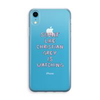 Christian Grey: iPhone XR Transparant Hoesje